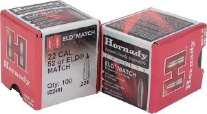 HORNADY ELD-M 22 CAL 52G