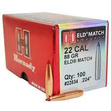 HORNADY ELD MTCH 22CAL 88GR 100PK