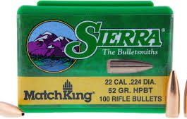 SEIRRA 22CAL 52GR HPBT MATCHKING