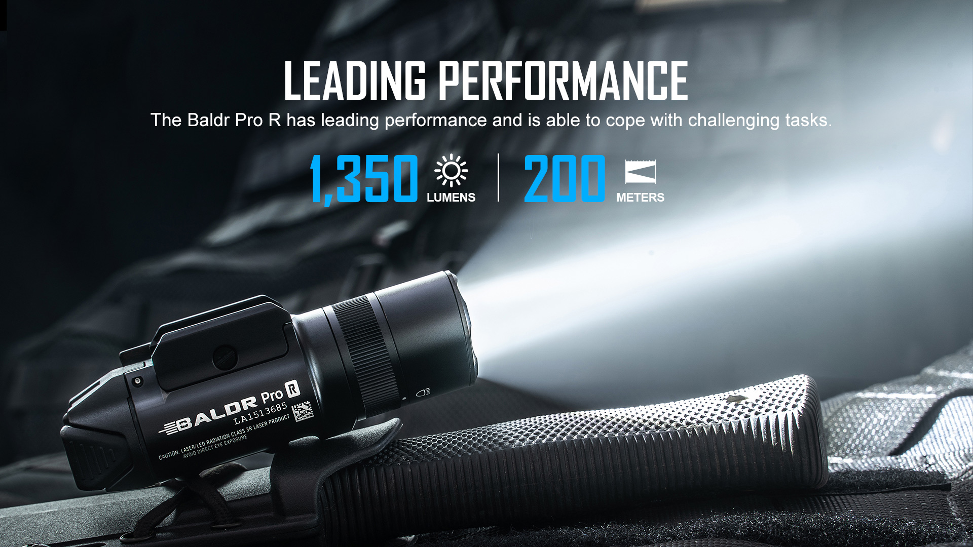 OLIGHT BALDR PRO R 1350 LUMENS