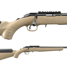 RUGER AMERICAN RIMFIRE 22LR 16″ FDE THREADED