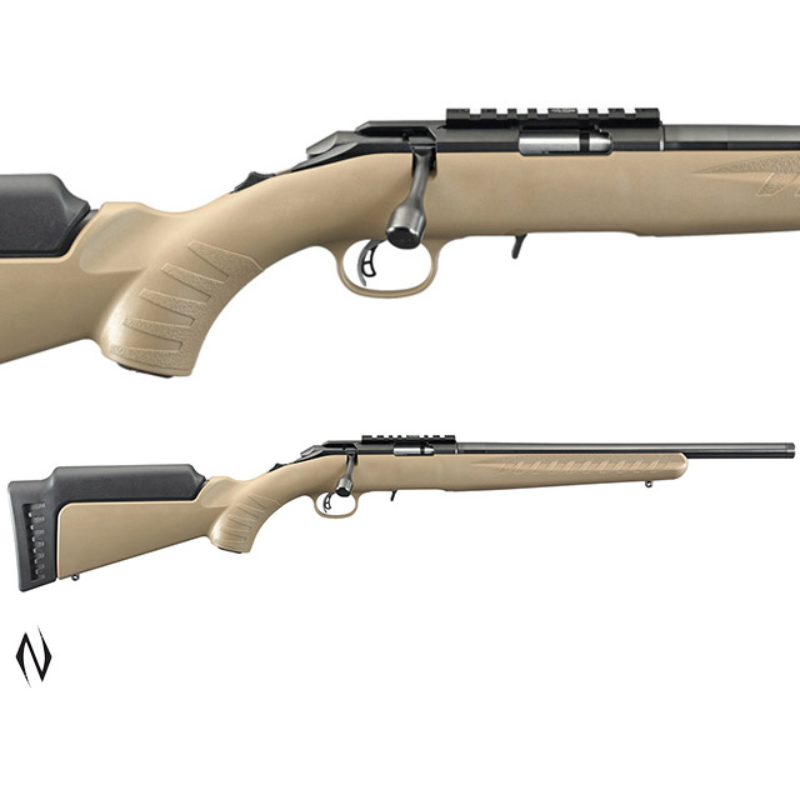 RUGER AMERICAN RIMFIRE 22LR 16" FDE THREADED